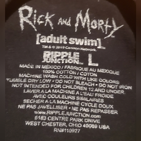 Rick And Morty Portal Travel T-Shirt 100%  Cotton Size Large Mens - Picture 5 of 5